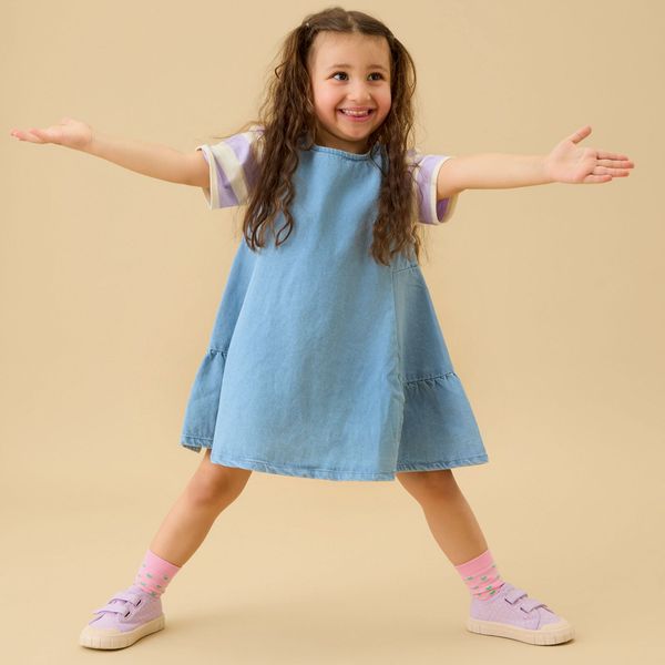KIDLY by MORI Light Denim Dress