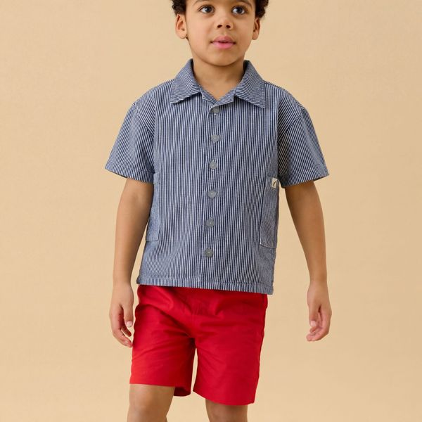 KIDLY by MORI Denim Striped Shirt