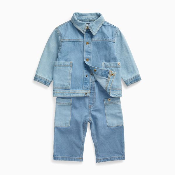 KIDLY by MORI Denim Jacket & Jeans Outfit