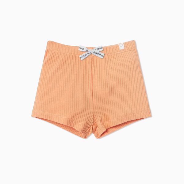 Ribbed Shorts - Orange