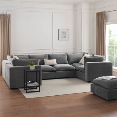 Boston U-Shape Sofa - Grey