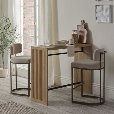 Hattie Breakfast Bar - Light Wood