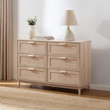 Isla 6 Drawer Chest - Natural