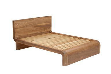 Emma Walnut Wood Bed