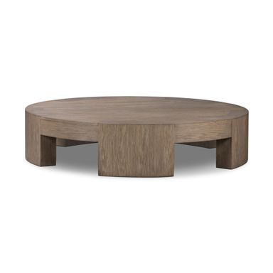 Sheffield Coffee Table - Warm Natural Flat Oak Veneer - 60"W | Four Hands - 235383-005