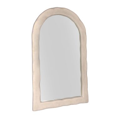 Kaia Cream Textured Floor Mirror