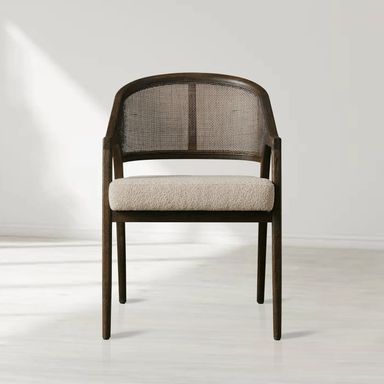 Aimee Dining Arm Chair in Mocha