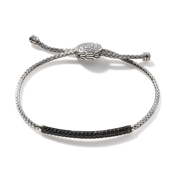 Icon Slider Bracelet, Sterling Silver, Pavé|BBS901194BLSBN