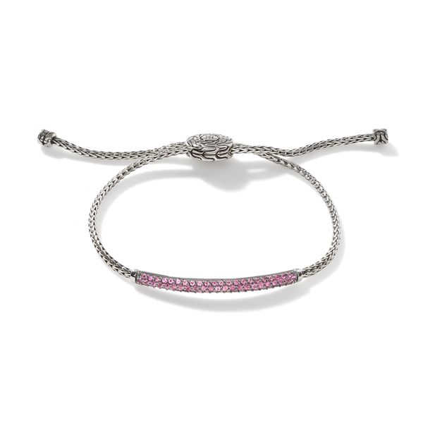 Classic Chain Pull Through Pavé Station Bracelet|BBS901194PTM