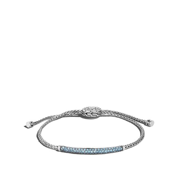 Classic Chain Pull Through Pavé Station Bracelet|BBS901194SBT