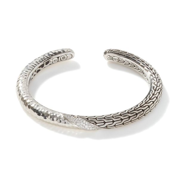 Twisted Pavé 6MM Hinged Cuff|CBP9003032DI