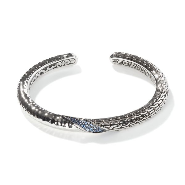Twisted Pavé 6MM Hinged Cuff|CBS9003034BSP