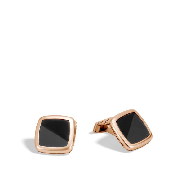Classic Chain Cufflinks with Black Onyx|MBSOZ9996761CBON