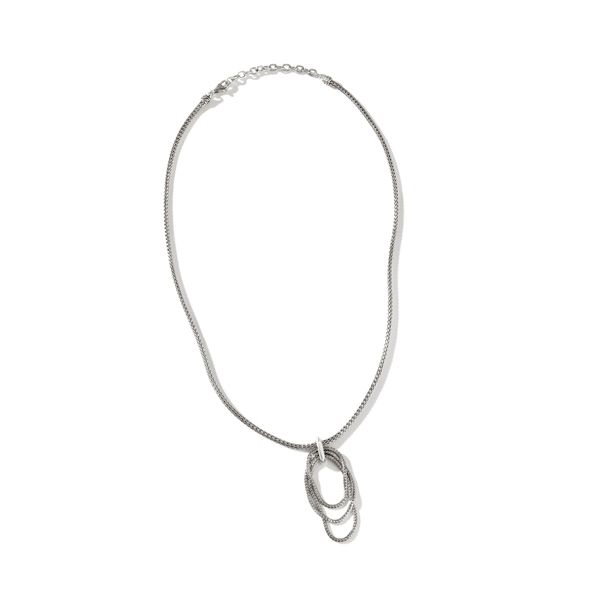 Soft Chain Pendant Necklace, Silver, 2.5MM|NB9007755