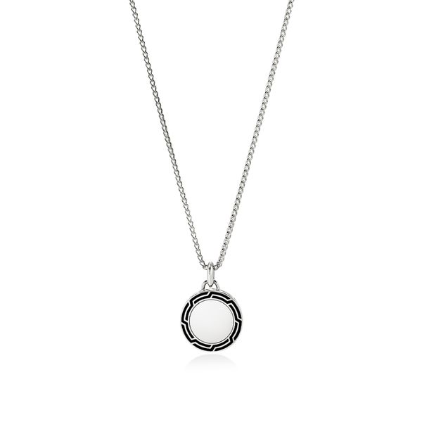 Tag Necklace, Sterling Silver, Enamel|NM901156BL