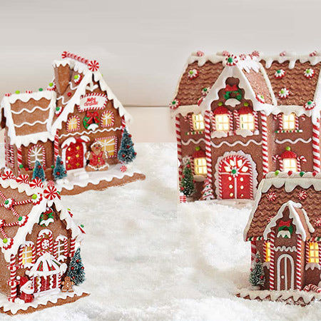 Medium Light Up Gingerbread House