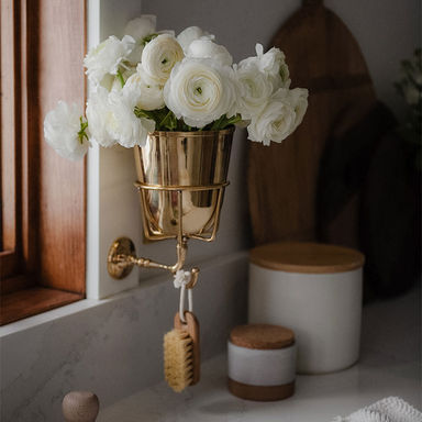 Roan Iris Opal Wall Vessel