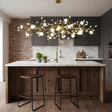 Orgi Statement Linear Branch Chandelier