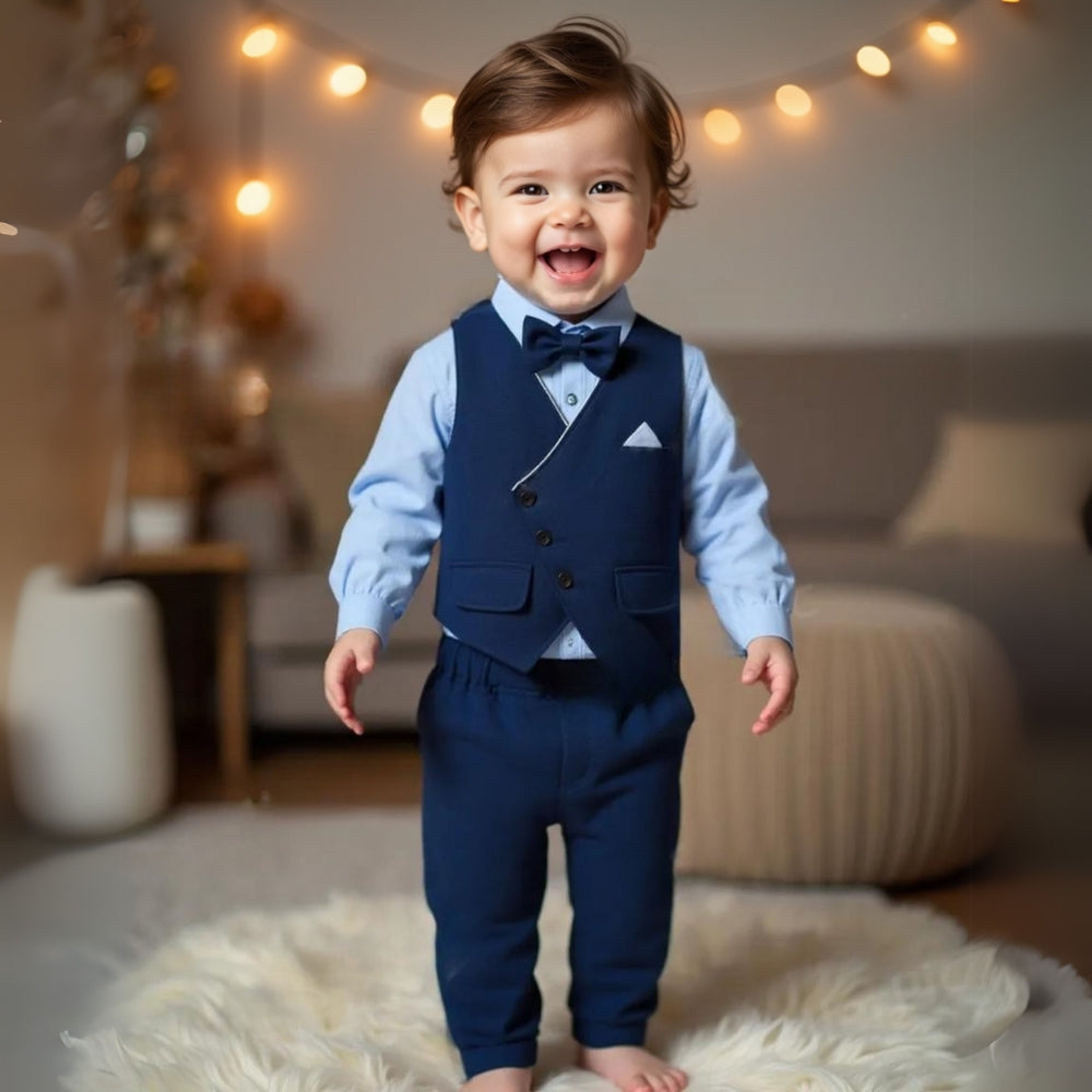 Premium Boys Formal 3-Piece Suit Set for Weddings & Events