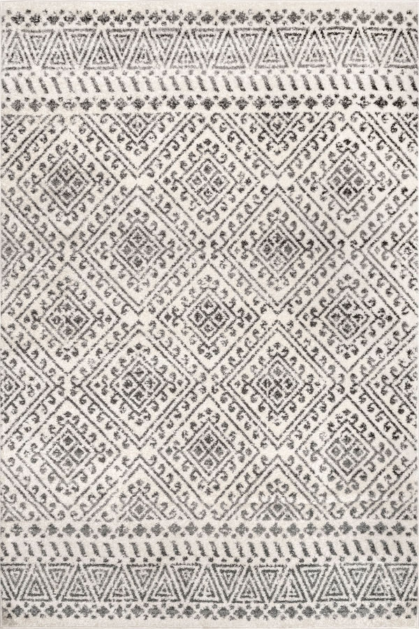 Off White Diamond Trellis 3' x 5' rug
