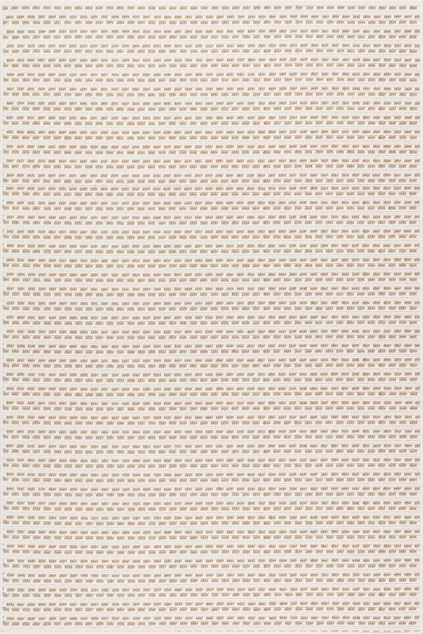 Neutral Reyna Checkered Stripes Indoor/Outdoor 4' x 6' | Stripe/Checkered rug