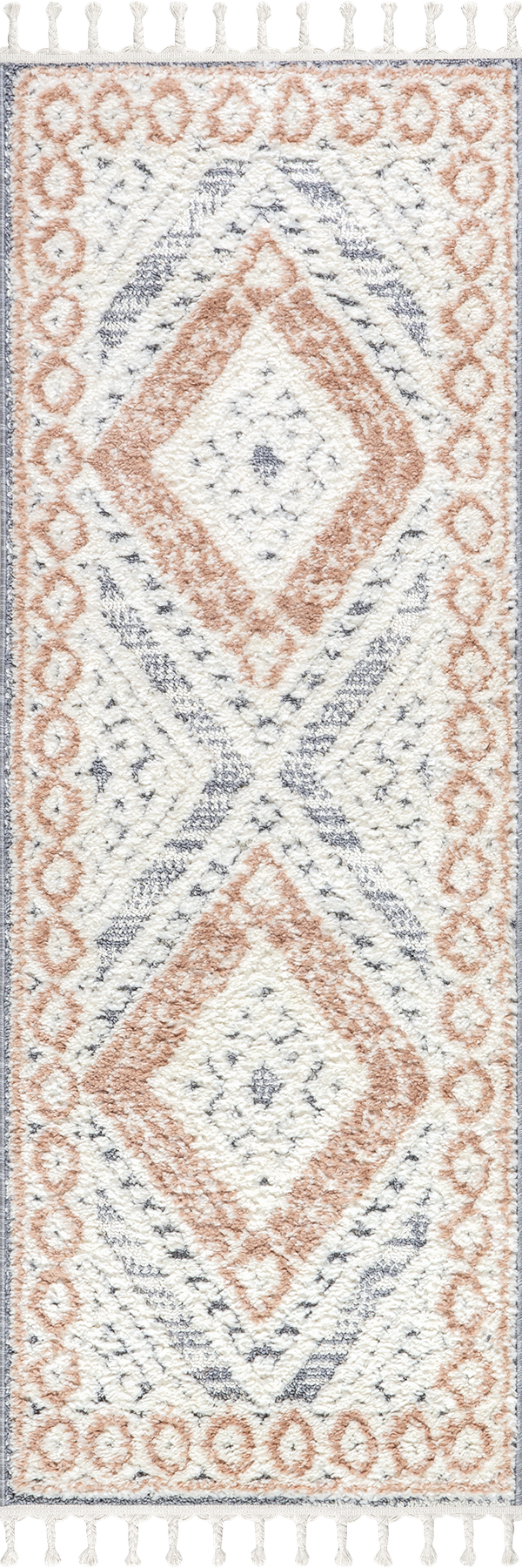 Lessie Vintage Diamond | 2' 6" x 6' rug