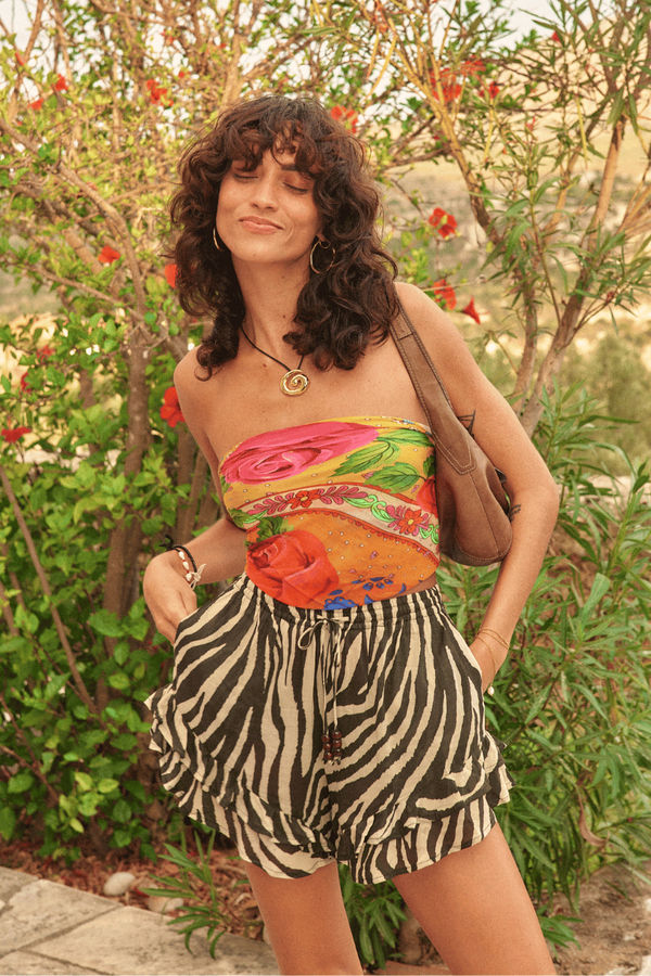 Zevra Shorts & Aphrodite Scarf Set