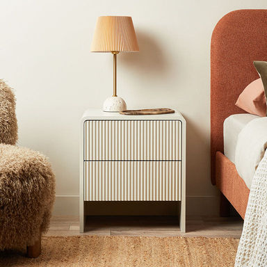 Majorca Bedside Table - Beige