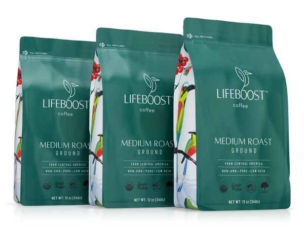 3x Medium Roast Coffee 12 oz Bag