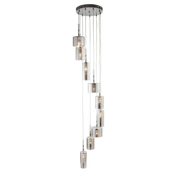 Glass Shade Multi Drop Pendant Light