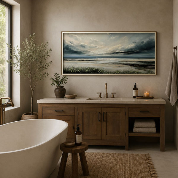 Beach Wilderness 50x100cm Framed Canvas