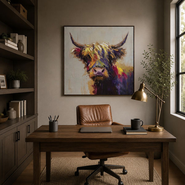 Hamish 60x60cm Framed Canvas