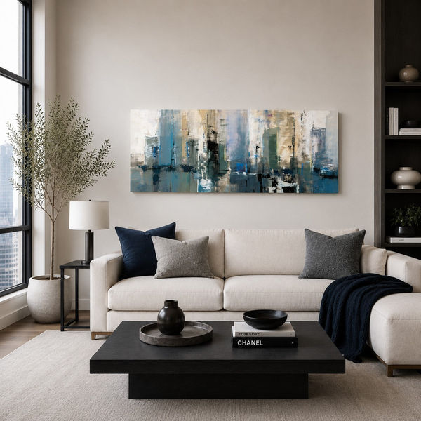 Winter Metropolis 50x100cm Canvas