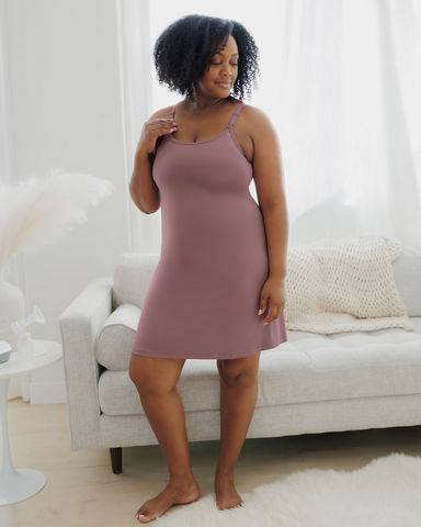 Stella Hands-Free Pumping & Nursing Nightgown | Twilight