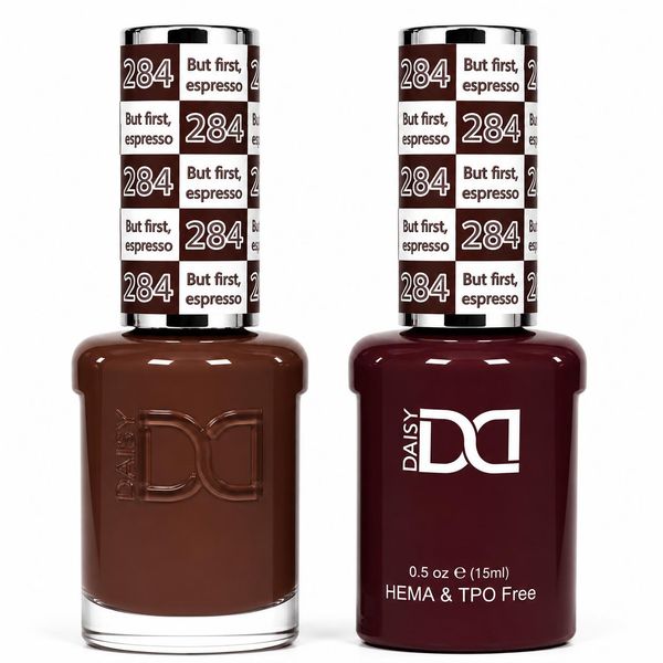 DND - Hema-Free & TPO-Free Gel & Lacquer - But First Espresso – 284
