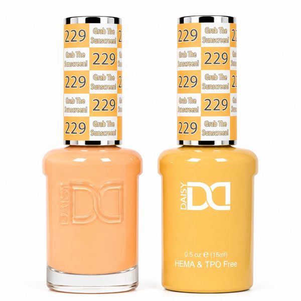 DND - Hema-Free & TPO-Free Gel & Lacquer - Grab The Sunscreen – 229
