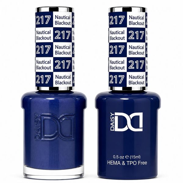DND - Hema-Free & TPO-Free Gel & Lacquer - Nautical Blackout – 217