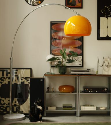 Orange Arch Lamp