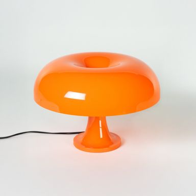 Pilzlampe | Retro Tischlampe | Orange