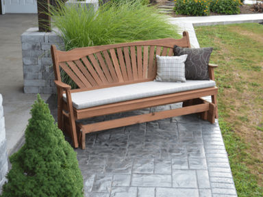 Fan-Back Red Cedar Glider