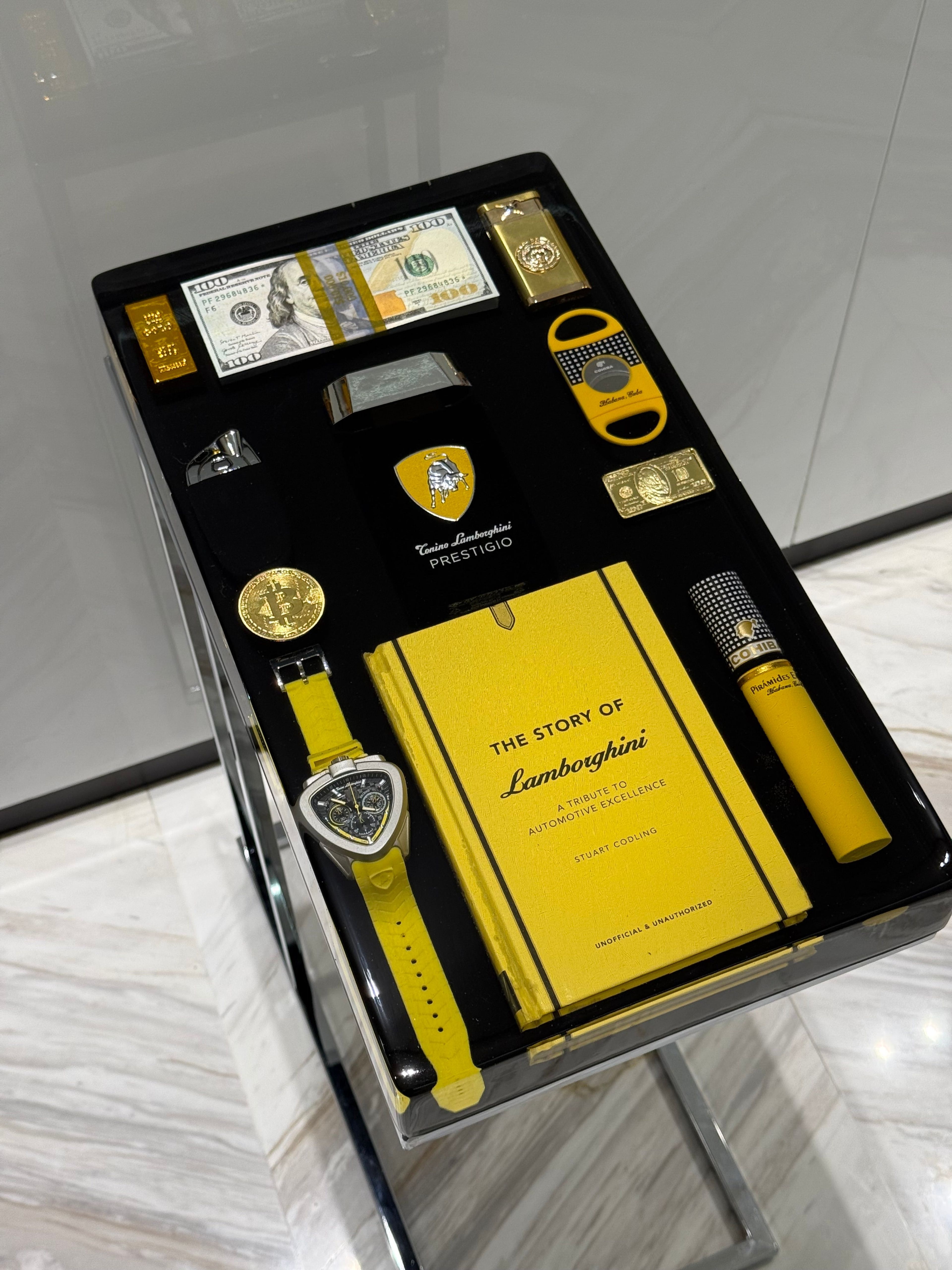 Exclusive Lamborghini Square Side Table - Limited Edition Piece #2