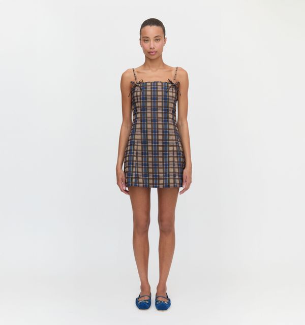 The Rennie Dress - Brown Spencer Plaid