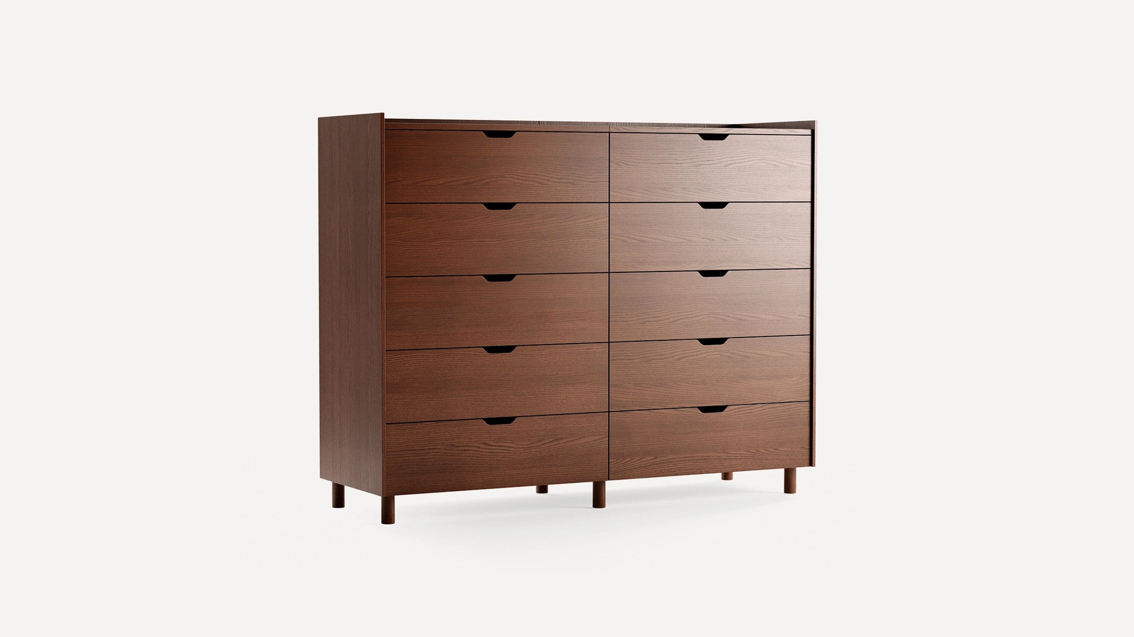Prospect 10-Drawer Tall Wood Dresser - Burrow
