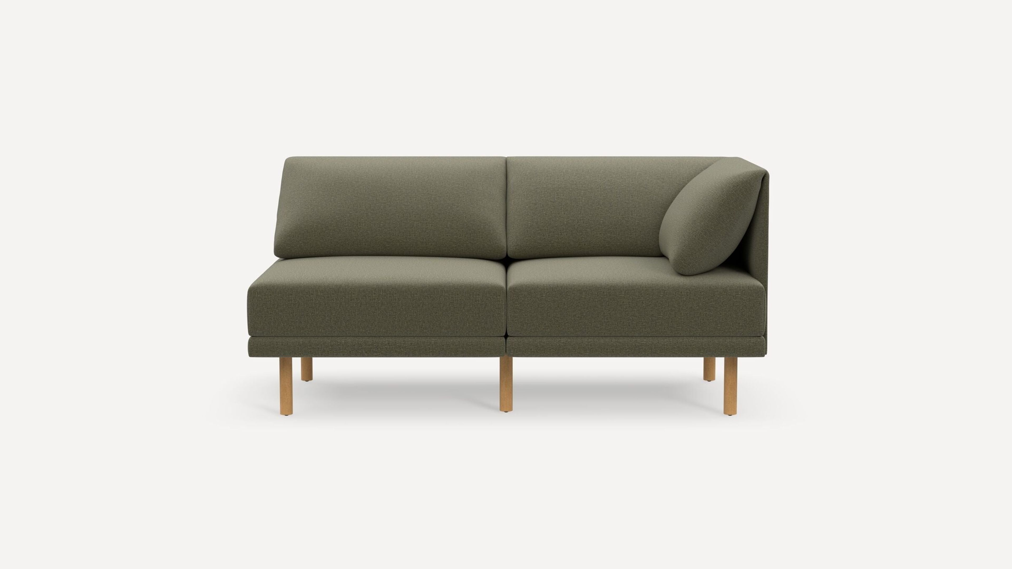 Range Fabric 2-Piece One Arm Sofa by Burrow