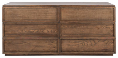 Safavieh Couture Zeus 6 Drawer Wood Dresser, Natural