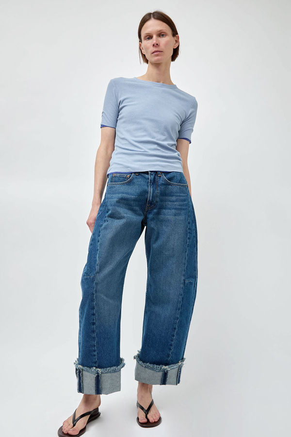 B Sides Relaxed Cuffed Lasso Jean in Cate Wash