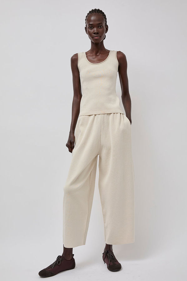 RUS Futon Pants in Stone Beige