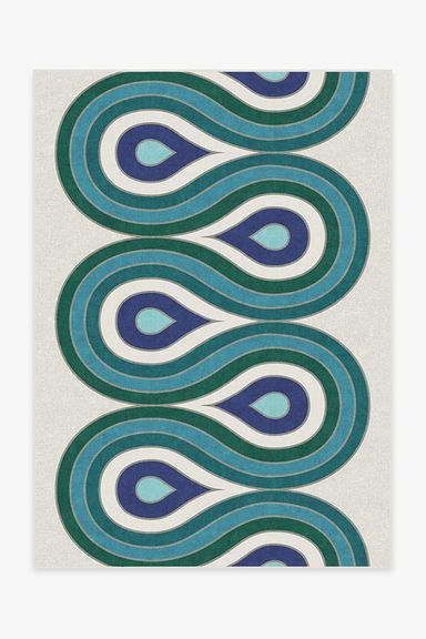 Jonathan Adler Milano Peacock Rug | Ruggable US