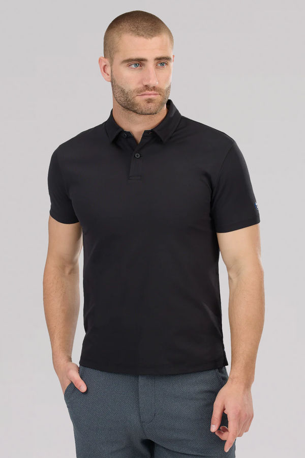 Slim Fit Pique Polo Solid // Black
