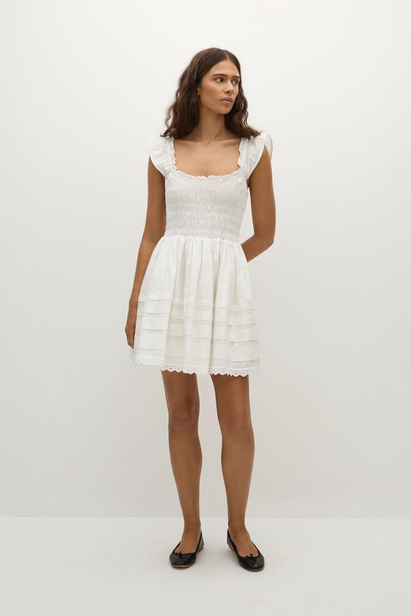 Maja Mini Dress White - Final Sale